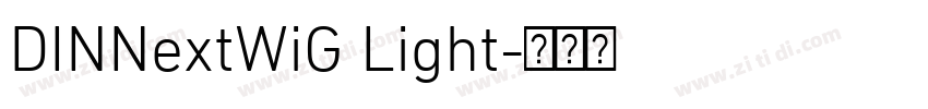 DINNextWiG Light字体转换